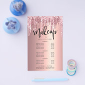 銅エレガントバラ金ゴールドグリッタードリンク化粧 チラシ (シングル)