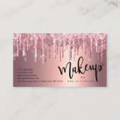 銅エレガントバラ金ゴールドグリッタードリンク化粧 ロイヤリティカード (裏面)