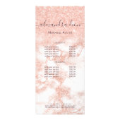 銅エレガントバラ金ゴールドグリッターメーキャップ ラックカード (裏面)