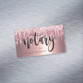 銅エレガントバラ金ゴールドグリッター乾燥 マグネット名刺 (インサイチュ)