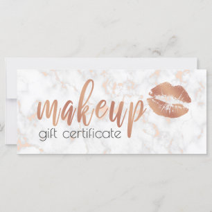 銅エレガントバラ金ゴールド唇と大理石メイク