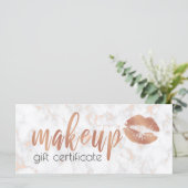 銅エレガントバラ金ゴールド唇と大理石メイク (スタンド正面)