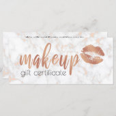 銅エレガントバラ金ゴールド唇と大理石メイク (正面/裏面)