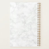 銅エレガントバラ金ゴールド唇と大理石メイク プランナー手帳 (裏面)