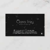 銅エレガントバラ金ゴールド唇と大理石化粧 ロイヤリティカード (裏面)