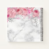 銅エレガントバラ金ゴールド ノートブック (裏面)