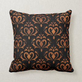 銅エレガントヴィンテージパターン（の模様が）ある クッション