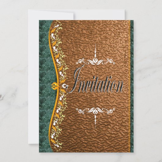 銅エレガント招待状 招待状 (正面)
