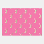 銅エレガント金ゴールドのクリスマスパターン ラッピングペーパーシート (正面3)