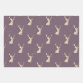 銅エレガント金ゴールドのクリスマスパターン ラッピングペーパーシート (正面2)