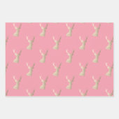 銅エレガント金ゴールドのクリスマスパターン ラッピングペーパーシート (正面)