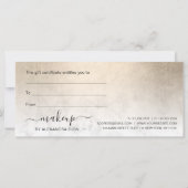 銅エレガント金ゴールド白大理石製化粧アーティスト (裏面)