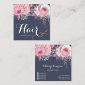 銅エレガント金ゴールド スクエア名刺 (正面/裏面)