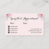 銅エレガント金ゴールド 予約カード (裏面)