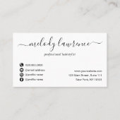 銅エレガント金ゴールド 予約カード (裏面)