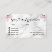 銅エレガント金ゴールド 予約カード (裏面)