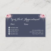 銅エレガント金ゴールド 予約カード (裏面)