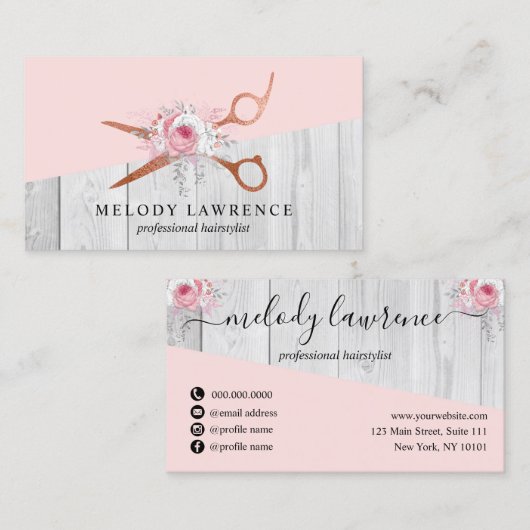 銅エレガント金ゴールド 名刺 (正面/裏面)