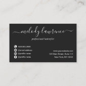 銅エレガント金ゴールド 名刺 (裏面)