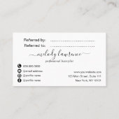 銅エレガント金ゴールド 紹介カード (裏面)