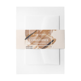 銅エレガント錆び色ブラックブ結婚ラシ 招待状ベリーバンド