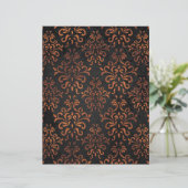 銅エレガント&ブラックダマスク紙 (スタンド正面)