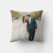 銅エレガント&ホワイト第1回クリスマス写真ミセスさん クッション (裏面)