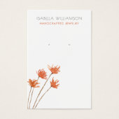 銅オかわいらしレンジイヤリングジュエリーディスプレイカード (正面)