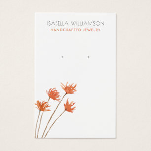 銅オかわいらしレンジイヤリングジュエリーディスプレイカード