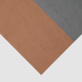 銅カラメルとグレーの垂直ストライプ 薄葉紙 (詳細)