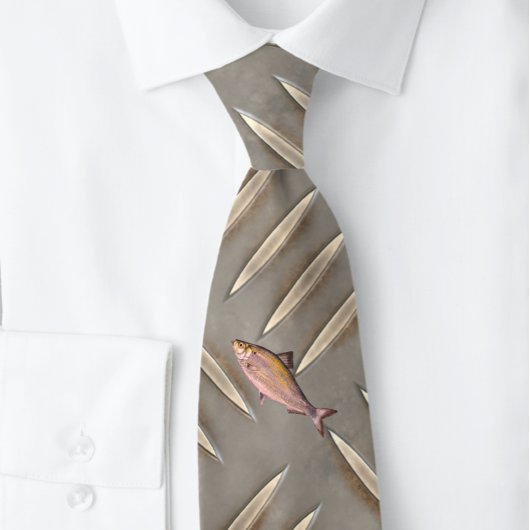 銅キッパー灰色のアイボリー形状 ネクタイ