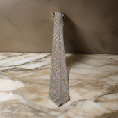 銅キッパー灰色のアイボリー形状 ネクタイ