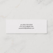 銅クールストライプ木材 スキニー名刺 (裏面)