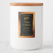 銅グリッターブラック製品ラベルとLadybug フードラベル (正面)