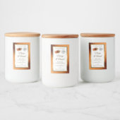 銅グリッターホワイトプロダクトラベルLadybugロゴ フードラベル (ボトル)