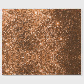 銅グリッター包装紙 ラッピングペーパー (フラット)