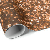 銅グリッター包装紙 ラッピングペーパー (ロールコーナー)