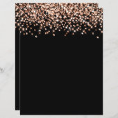 銅グリッター紙吹雪スクラップブック紙 (正面/裏面)