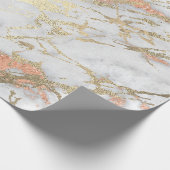 銅グレーフォキエ金ゴールド大理石光沢のある金属VIP ラッピングペーパー (角)