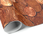 銅コイン包装紙 ラッピングペーパー (ロールコーナー)