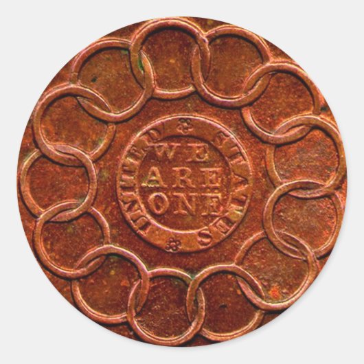銅コイン報酬ステッカー ラウンドシール (正面)