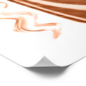 銅コルクスクリューヒールスティレット靴と3Dハート ポスター (角)