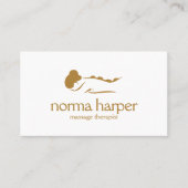 銅シックストーンマッサージセラピーウェルネスデイスパ 名刺 (正面)