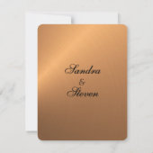 銅シャイン結婚式招待状 招待状 (裏面)