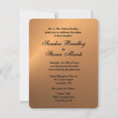 銅シャイン結婚式招待状 招待状 (正面)