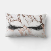 銅シルバーグリッターアイズメイクアップマーブルストーン ランバークッション (裏面)