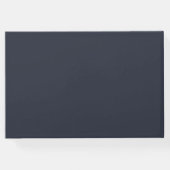 銅ジオメトリブルーホワイトフローラ結婚ズ ゲストブック (裏面)