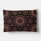 銅スタイリッシュ&バラ金ゴールドマンダラドットデザイン アクセサリーポーチ (裏面)