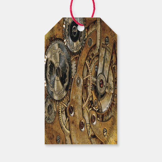 銅スチームパンクアンティーク ギフトタグ (裏面)