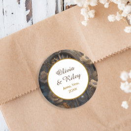 銅スチームパンクユニーク結婚ズ ラウンドシール